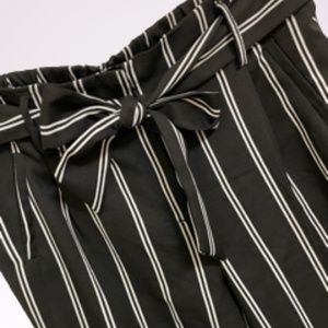 Black and White Striped Pants